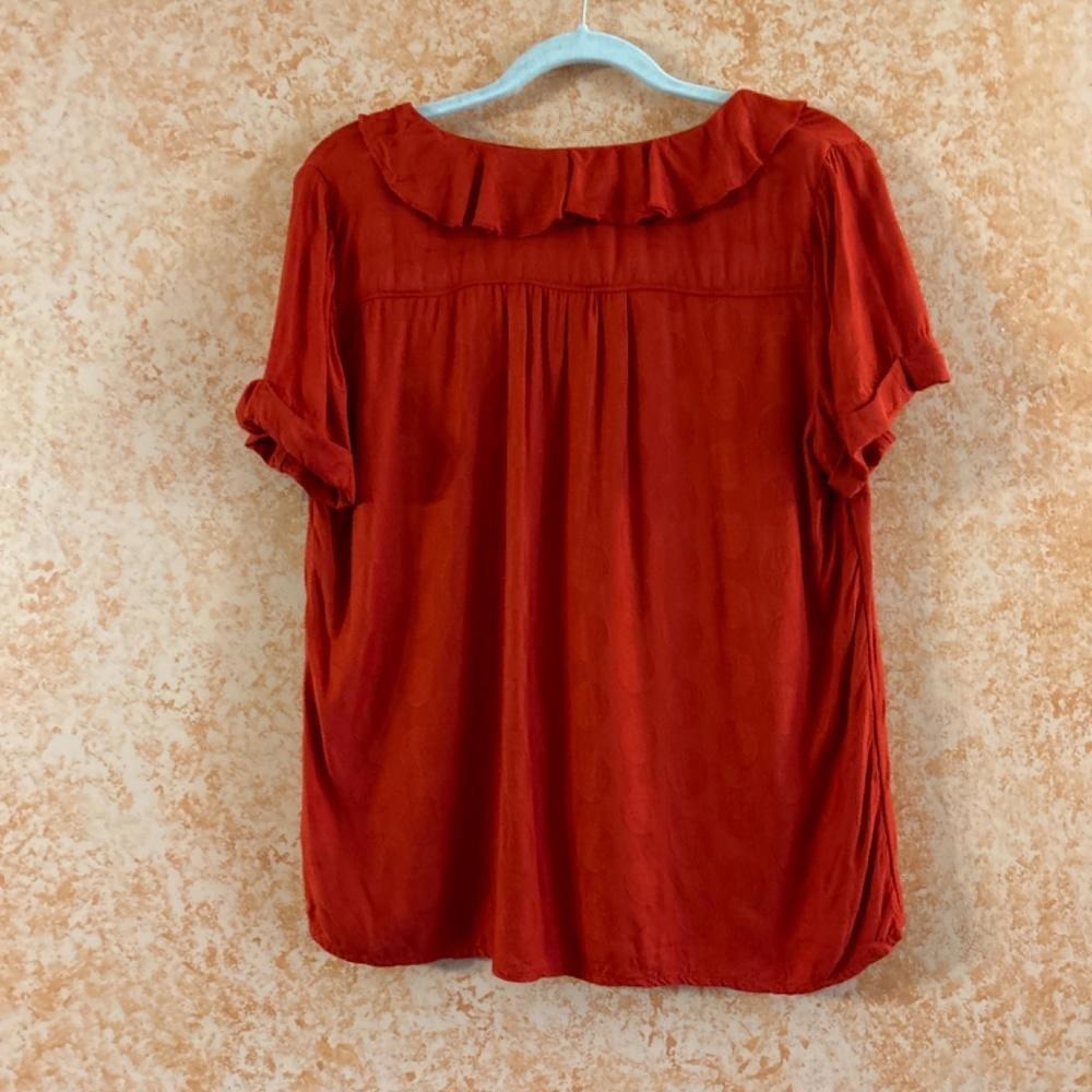 MAEVE Anthropologie Ruffled Blouse size Medium - Picture 2 of 9